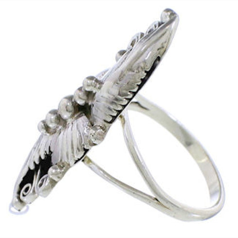 Sterling Silver Scalloped Leaf Ring Size 6-1/4 FX93634